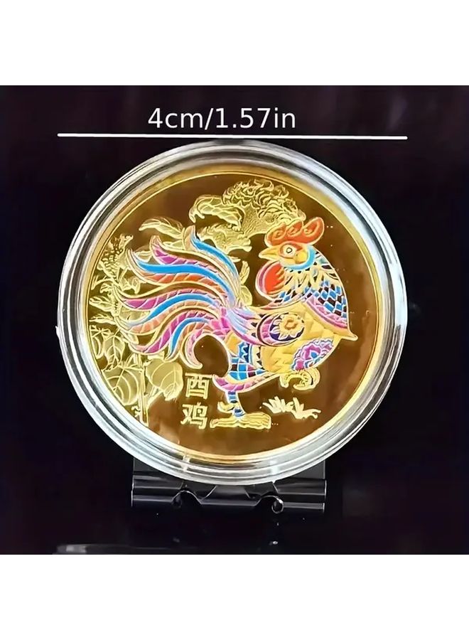 Chinese Zodiac Mouse Coin Medal Wealth Prosperity Collectible Gift Feng Shui Decoration - Image 5